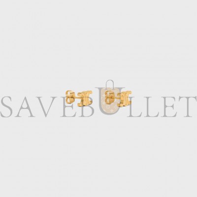 CELINE TRIOMPHE STUDS IN BRASS WITH GOLD FINISH 461CY6BRA.35OR